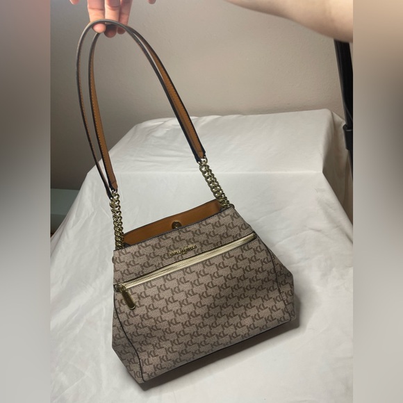 Karl Lagerfeld Shoulder Bag - Designer Purse, Medium in size with Signature Logo - Picture 9 of 15